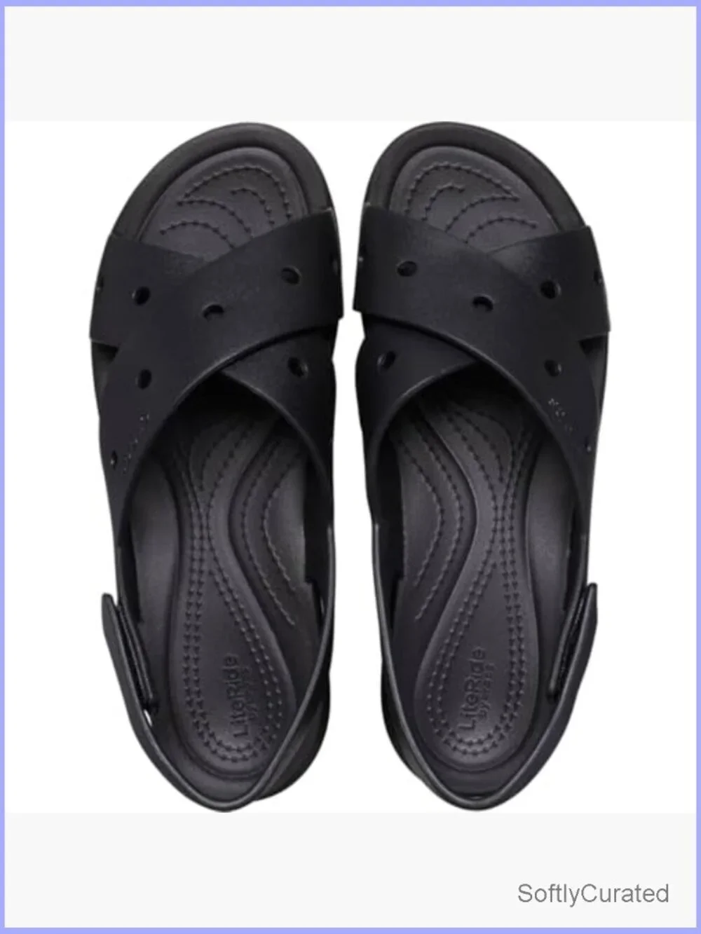 Women's Platform Wedge Sandals with Adjustable Ankle Strap - LiteRide - 1.7in